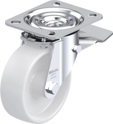Blickle L-PO 100G-ST Zwenkwiel met rem Wieldiameter: 100 mm Draagvermogen (max.): 250 kg 1 stuk(s)