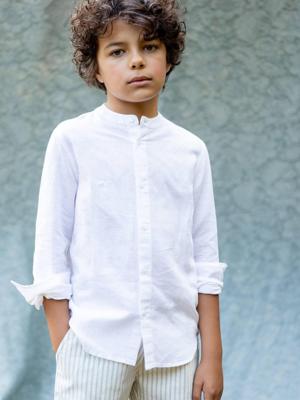 Hemd van linnen en katoen - Feest- en bruiloftscollectie CYRILLUS ecru Hemd van linnen en katoen - Feest- en bruiloftscollectie CYRILLUS ecru