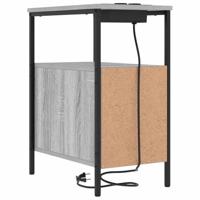 Nachtkastje met lade Grijs sonoma 30 x 48 x 61 cm Bewerkt hout - thumbnail