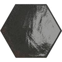 Wandtegel Carmen hexa black 13x15 cm - thumbnail