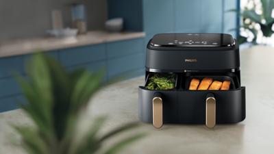 Philips NA352/04 Dual Basket Airfryer Zwart