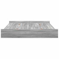 Opbergbedframe met lade Grijs sonoma 200 x 200 cm Bewerkt hout - thumbnail