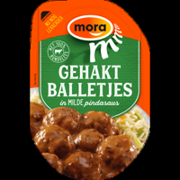 Mora Gehaktballetjes in Milde Pindasaus 160 g bij Jumbo - thumbnail