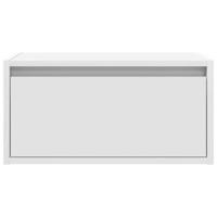 Nachtkastjes met LED's 2 st wandgemonteerd wit - thumbnail