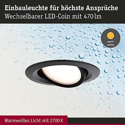 Paulmann 92459 Nova Plus Coin LED-inbouwlamp LED 6 W Zwart (mat) Paulmann 92459 Nova Plus Coin LED-inbouwlamp LED 6 W Zwart (mat)