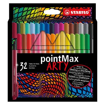 Stabilo pointmax fineliners arty etui, 32st.