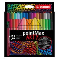 Stabilo pointmax fineliners arty etui, 32st. - thumbnail