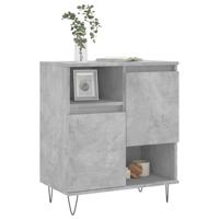Dressoir 60x35x70 cm bewerkt hout betongrijs - thumbnail