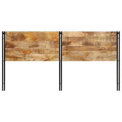 Hoofdeinde 200 cm massief hout mango en ijzer