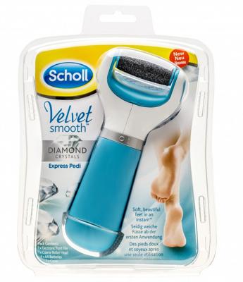 Scholl Velvet smooth start electronische voetvijl blauw 1 Stuks Scholl Velvet smooth start electronische voetvijl blauw 1 Stuks