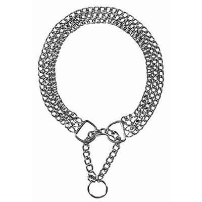 TRIXIE HALSBAND HOND HALF-SLIP KETTING MET 3 RIJEN 60X0,25 CM