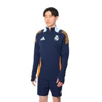 adidas Real Madrid Trainingstrui 1/4-Zip 2024-2025 Donkerblauw Oranje Lichtblauw - thumbnail