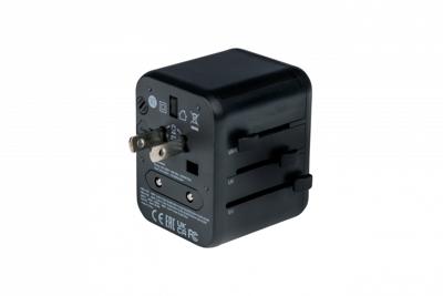 Verbatim UTA-02 Worldwide Travel Adapter + USB-A & USB-C