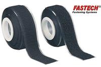 FASTECH® 919-330 Klittenband Om vast te plakken Haak- en lusdeel (l x b) 2000 mm x 25 mm Zwart 1 paar - thumbnail
