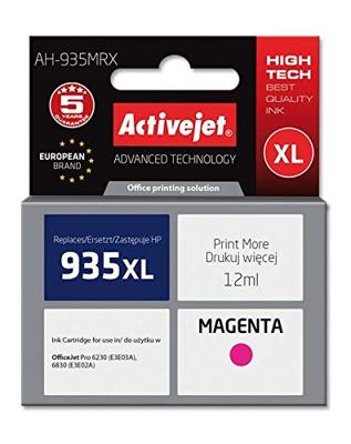 Activejet AH-935MRX inkt (vervanging HP 935XL C2P25AE; Premium; 12 ml; rood)