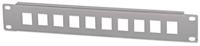 Intellinet 714969 10 poorten Netwerkpatchpaneel 254 mm (10) Zonder connectoren 1 HE Grijs-wit (RAL 7035) Niet ingericht - thumbnail