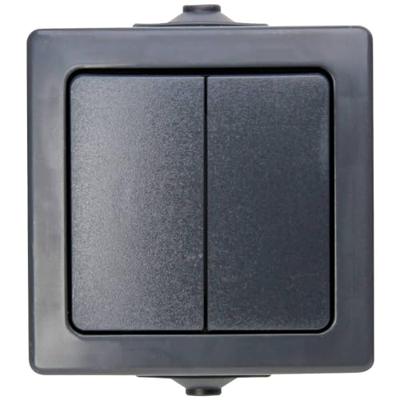 Nautic serieschakelaar IP44 antraciet Nautic serieschakelaar IP44 antraciet