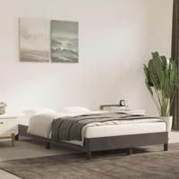 Bedframe zonder matras 120x190 cm fluweel donkergrijs - thumbnail