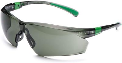 Univet 506UP 506U-04-04 Veiligheidsbril Met anti-condens coating, Incl. UV-bescherming Zwart, Groen EN 166 DIN 166