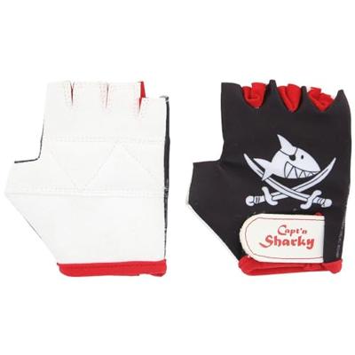BIKE FASHION kinderhandschoen "capt&apos;n sharky" kids gloves sharky size 6 b/w/r