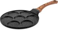 Black Marble Wood Serie -7 Hole Pancakepan - Ø28cm - thumbnail