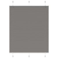 VidaXL Plissé rolgordijn 105x150 cm stofbreedte 104,4 cm antraciet - thumbnail