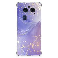Back Cover voor OPPO Find X6 Watercolor Paars - thumbnail