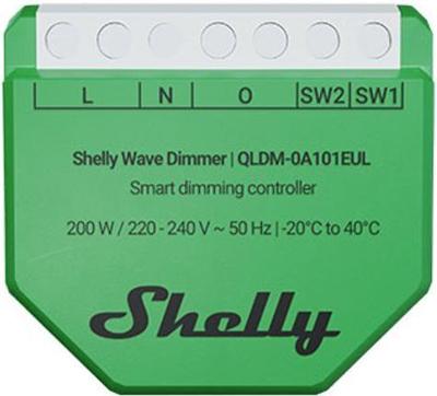 Shelly Wave Dimmer EU LR Slimme dimmer groen