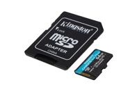 Kingston Technology 64GB microSDXC Canvas Go! Plus Gen4 200MB/s A2 U3 V30 kaart + adapter - thumbnail