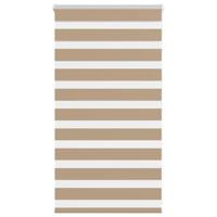 Zebra Blind 85x100 cm stofbreedte 80,9 cm polyester zandbruin - thumbnail