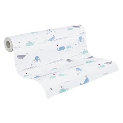 AS Creation Little Love blauw behang | 381301