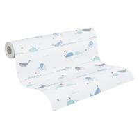 AS Creation Little Love blauw behang | 381301 - thumbnail