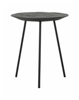 DTP Home Bijzettafel 'Jupiter' Teakhout, 40cm, kleur Zwart - thumbnail