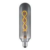 Edison Vintage LED filament lichtbron Tube - Rook - Spiraal - Retro LED lamp - 6/6/22.5cm - geschikt voor E27 fitting - Dimbaar - 4W 100lm 1800K - warm wit licht - thumbnail