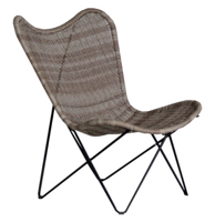 Express Atalanta Vlinderstoel wicker 83x82x96 cm - thumbnail