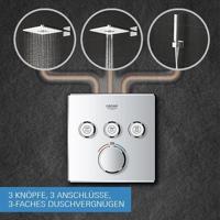 Grohe SmartControl Inbouwthermostaat - 3 knoppen - rond - supersteel 29119dc0 - thumbnail