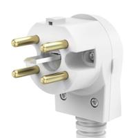 Xavax Geaarde Stekker 5-polig Haaks Opnieuw Aansluitbaar 400V/16A - thumbnail