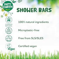 Happy Earth Pure Shower Bar Cedar Lime - thumbnail