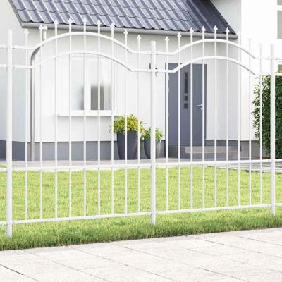 Tuin Hek Wit 190 cm Poedergecoat staal Tuin Hek Wit 190 cm Poedergecoat staal