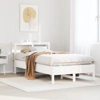 Bedframe zonder matras massief grenenhout wit 90x190 cm - thumbnail