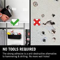 VELCRO® VEL-EC60244 Klittenband Om vast te plakken Haak- en lusdeel, Extra sterk (l x b) 5000 mm x 50 mm Wit 5 m - thumbnail