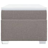 Boxspring met matras stof taupe 90x200 cm - thumbnail
