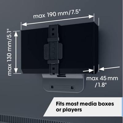 Vogel&apos;S TVA 6400 Mediabox houder TV accessoire Zwart