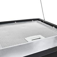 Afzuigkap hangend met aanraaksensor LCD 37 cm staal - thumbnail