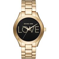 Michael Kors Dames Slim Runway roestvrijstalen armbandhorloge MK3803 - thumbnail