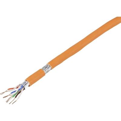 TRU COMPONENTS TC-8400644 Netwerkkabel CAT 7 S/FTP 4 x 2 x 0.24 mm² Oranje 100 m