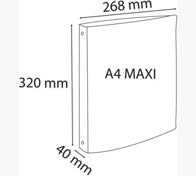 Exacompta ringmap Chromaline, voor ft A4 maxi, uit PP , 2 ringen van 30 mm, groen