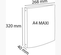 Exacompta ringmap Chromaline, voor ft A4 maxi, uit PP , 2 ringen van 30 mm, groen - thumbnail