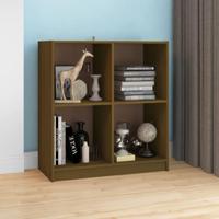 Dressoir 70x33x76 cm massief grenenhout honingbruin - thumbnail