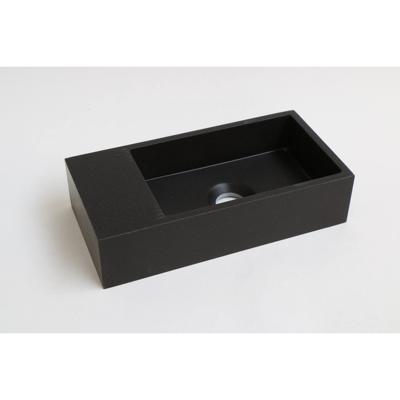 INK Versus Fontein Quartz Zonder Kraangat Links Zwart 36x18x9cm INK Versus Fontein Quartz Zonder Kraangat Links Zwart 36x18x9cm
